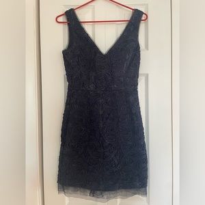 BCBGMAXAZRIA Navy Blue Lace mini dress size Size 2